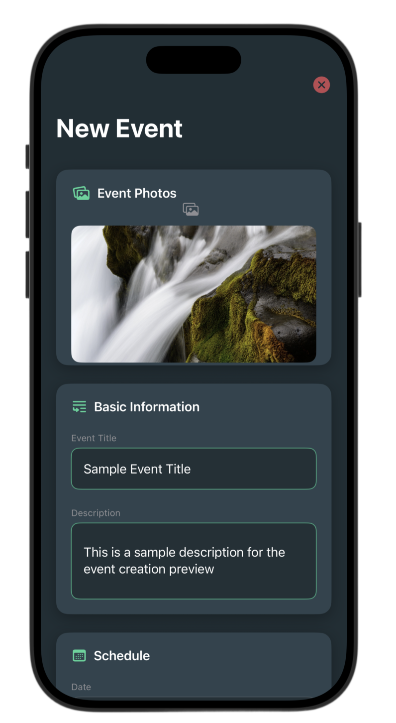 Kolay Etkinlik Oluşturma - Ekran 1